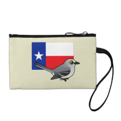 State Birdorable of Texas: Northern Mockingbird Key Coin Clutch
