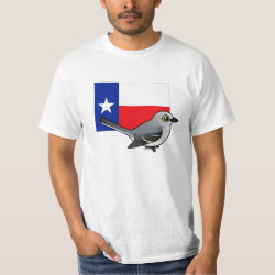 State Birdorable of Texas: Northern Mockingbird Men's Crew Value T-Shirt