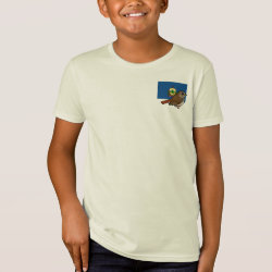 State Birdorable of Vermont: Hermit Thrush Kids' American Apparel Organic T-Shirt