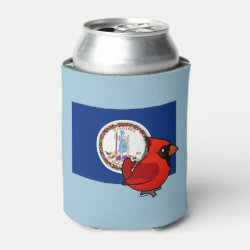State Birdorable of Virginia: Northern Cardinal Can Cooler