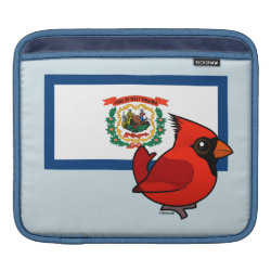 State Birdorable of West Virginia: Northern Cardinal iPad Sleeve