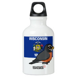 State Birdorable of Wisconsin: American Robin SIGG Traveller Water Bottle (0.6L)