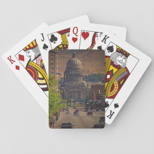 State Capital  in Boise Idaho Poker Cards