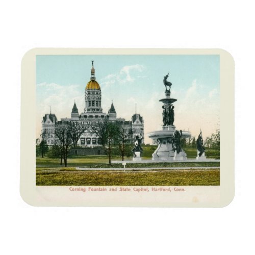 State Capitol Hartford CT 1907 Vintage  Magnet