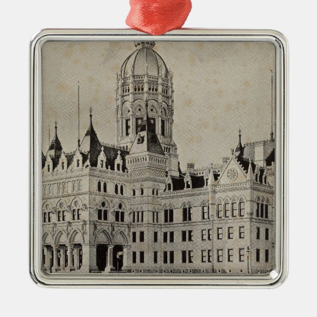 State Capitol, Hartford Metal Ornament (Front)