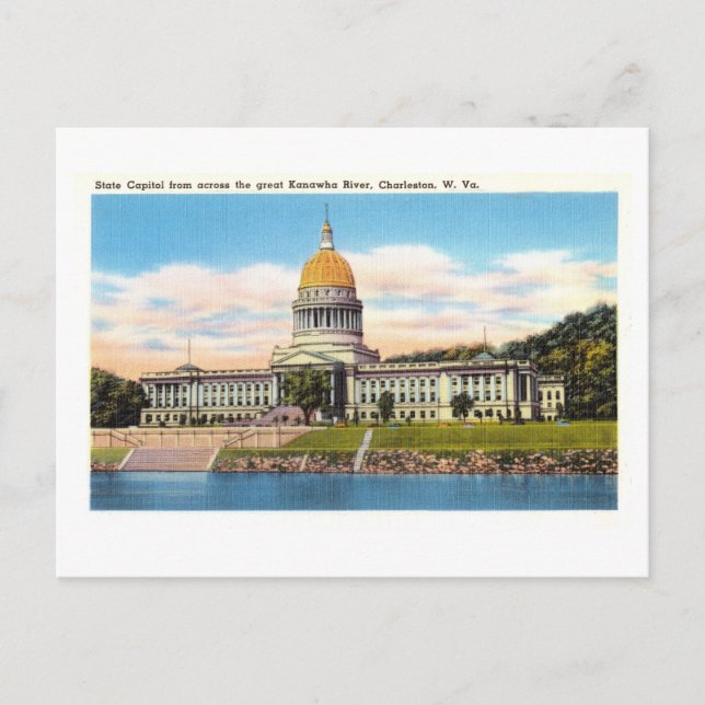 State Capitol in Charleston, West Virginia,  Postcard (Front)