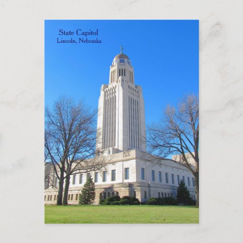 State Capitol Lincoln NE postcard best1
