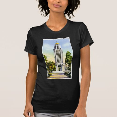 State Capitol Tower Lincoln Nebraska T_Shirt