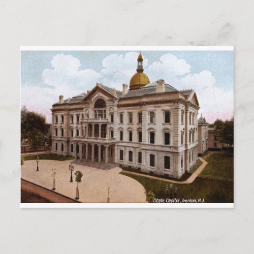 State Capitol Trenton NJ Vintage Postcard