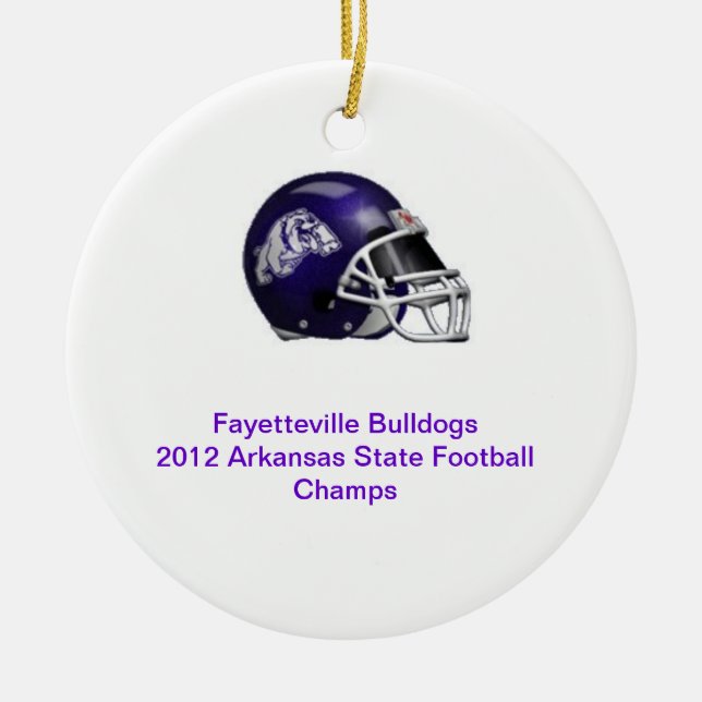 State Champ Fayetteville Ornament (Front)