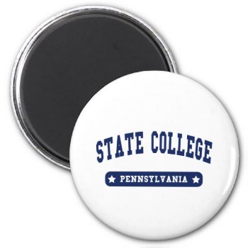 State College Pennsylvania College Style Tee Shirt Magnet by republicofcities at Zazzle