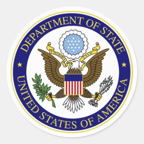 State Department Sticker