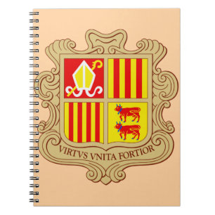 State Emblem of Andorra Historic Co-Principality Notebook