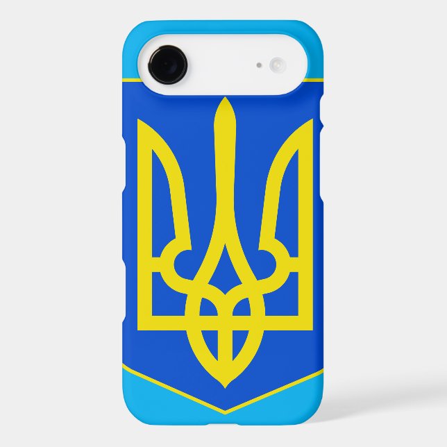 State Emblem of Ukraine Golden Trident Fine Art iPhone Case (Back)