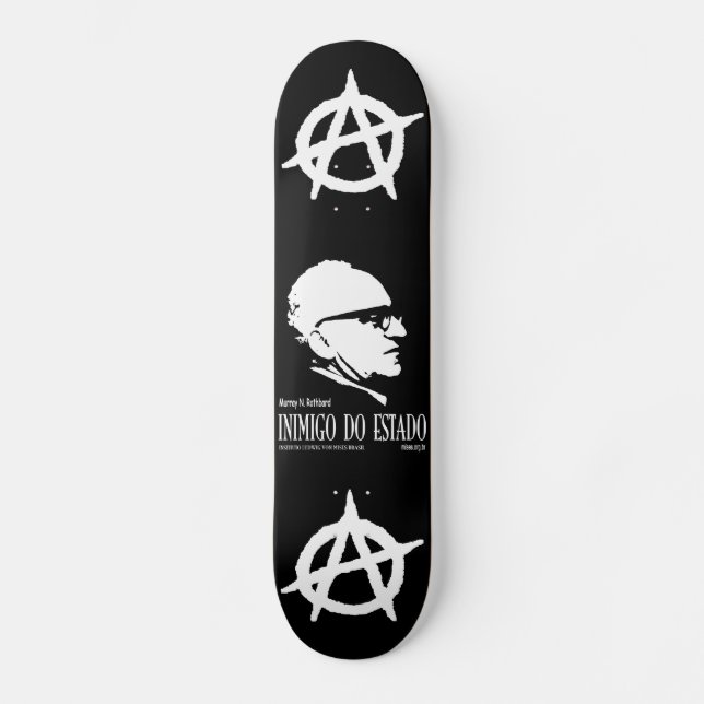 State Enemy Skate Shape Skateboard Deck (Front)