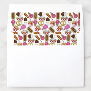 State Fair Carnival Foods Corndog Ice Cream Nachos Envelope Liner