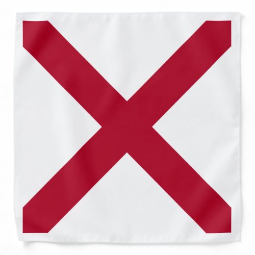 State Flag Alabama St Andrew Crimson Cross Bandana