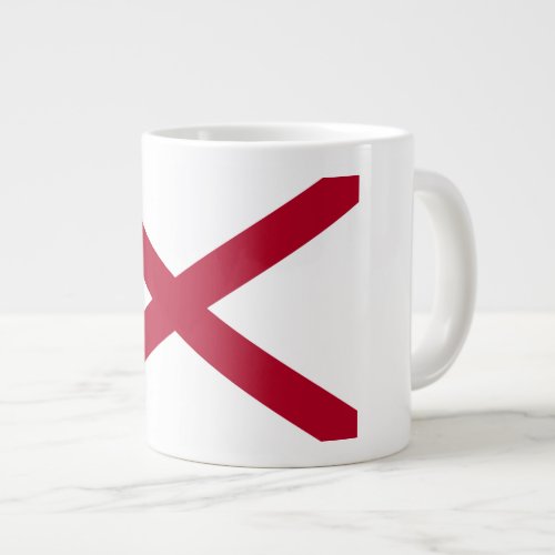 State Flag Alabama St Andrew Crimson Cross Giant Coffee Mug