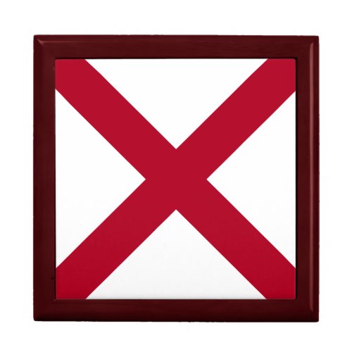 State Flag Alabama St Andrew Crimson Cross Gift Box