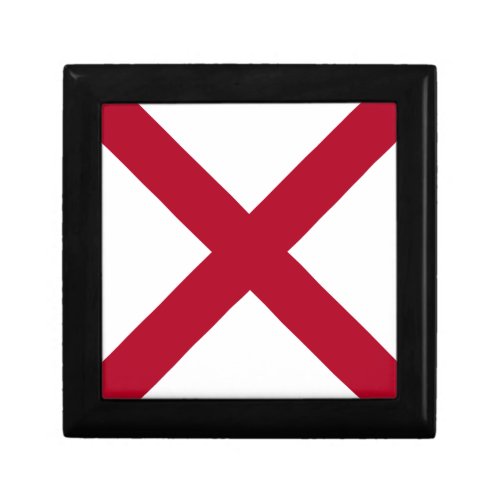 State Flag Alabama St Andrew Crimson Cross Gift Box