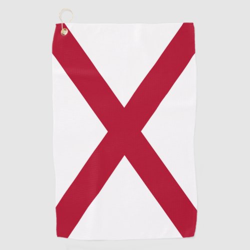 State Flag Alabama St Andrew Crimson Cross Golf Towel