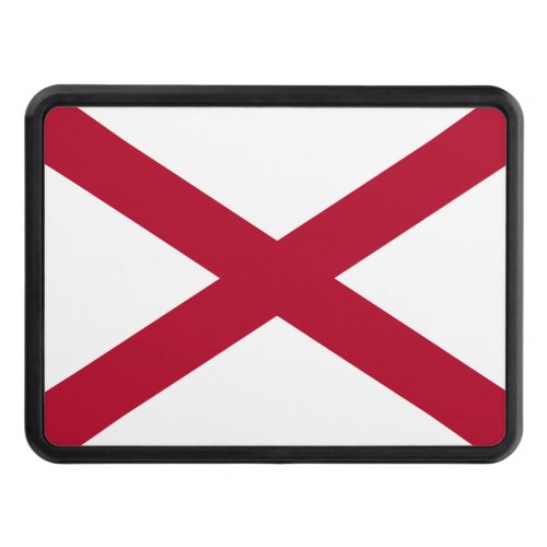 State Flag Alabama St Andrew Crimson Cross Hitch Cover