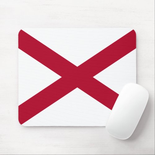 State Flag Alabama St Andrew Crimson Cross Mouse Pad