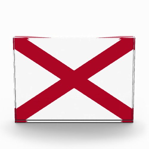 State Flag Alabama St Andrew Crimson Cross Photo Block