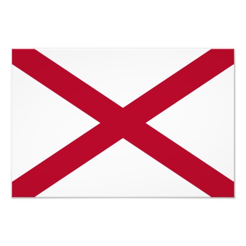 State Flag Alabama St Andrew Crimson Cross Photo Print