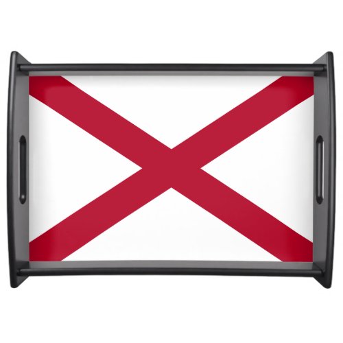 State Flag Alabama St Andrew Crimson Cross Serving Tray