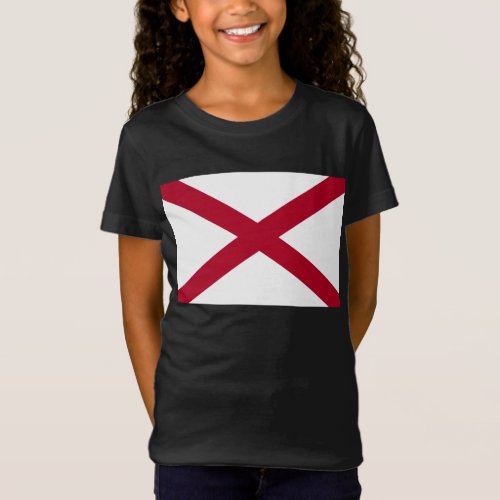 State Flag Alabama St Andrew Crimson Cross T_Shirt