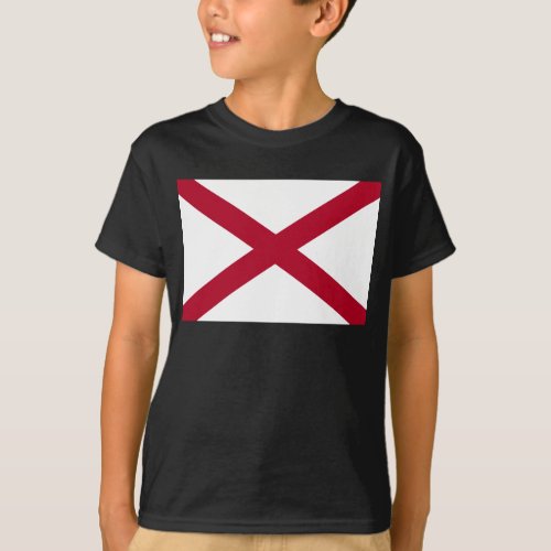 State Flag Alabama St Andrew Crimson Cross T_Shirt