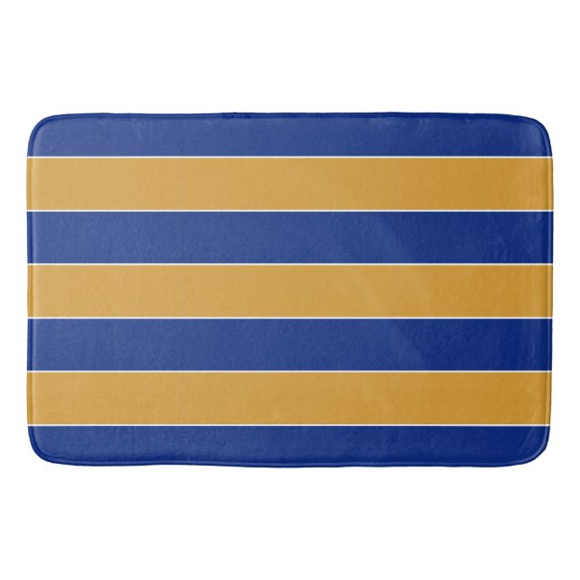 State Flag Colors of Massachusetts Bath Mat (Front)