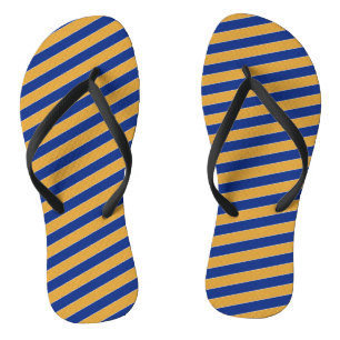 State Flag Colors of Massachusetts Flip Flops
