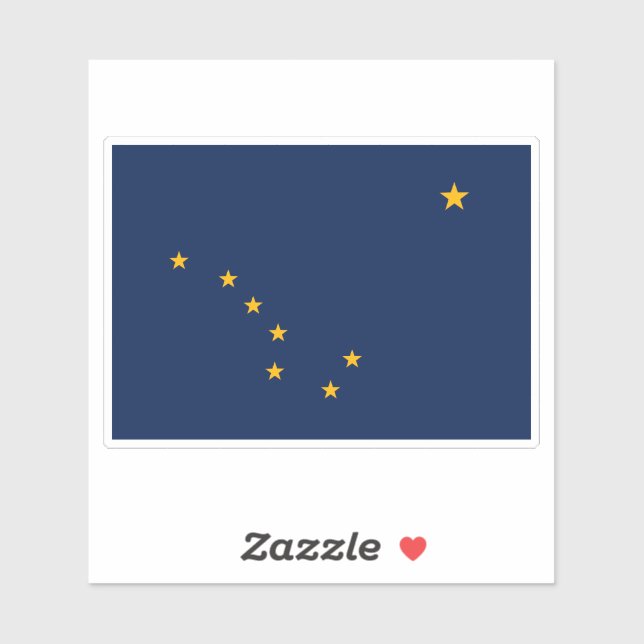 State flag of Alaska Sticker (Sheet)