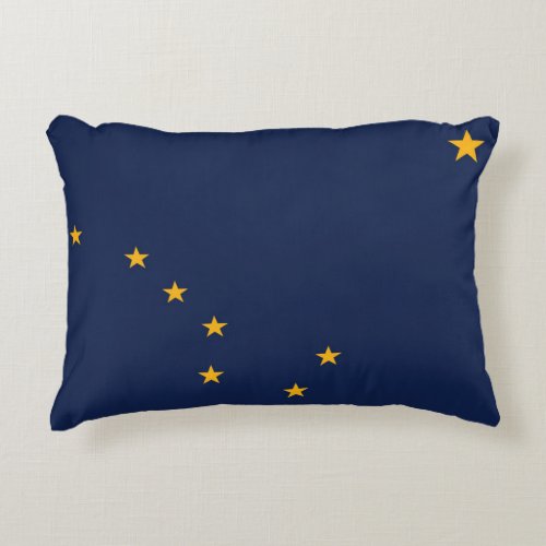 State Flag of Alaska USA Accent Pillow