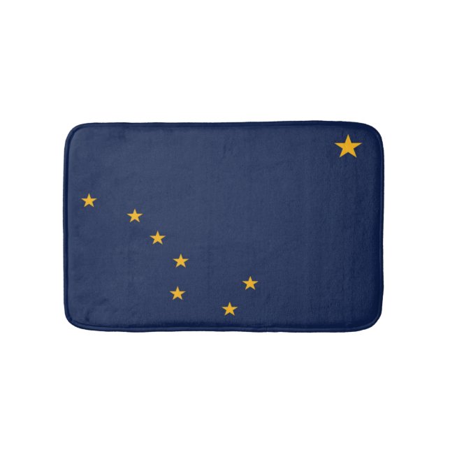 State Flag of Alaska, USA Bath Mat (Front)