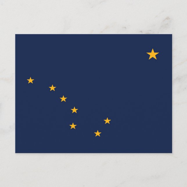 State Flag of Alaska, USA Postcard (Front)