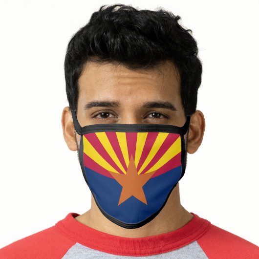 State Flag of Arizona Face Mask (Worn Him)