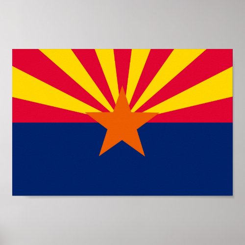 State flag of Arizona Poster
