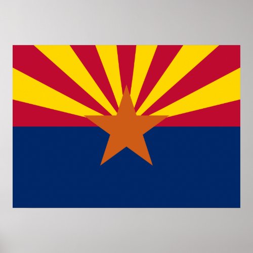 State Flag of Arizona Poster