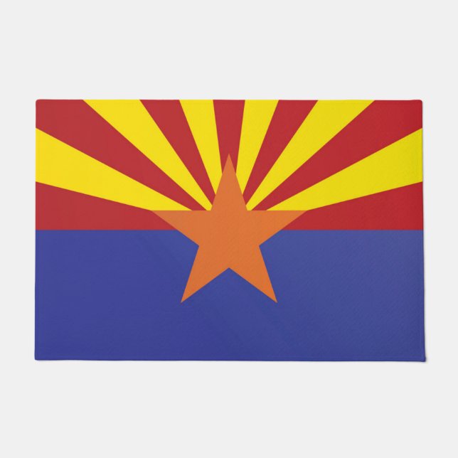 State Flag of Arizona, USA Doormat (Front)