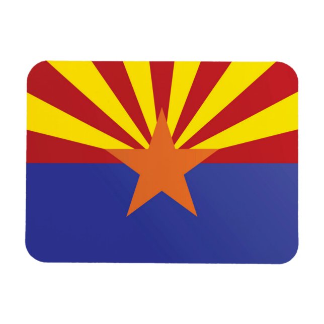 State Flag of Arizona, USA Magnet (Horizontal)