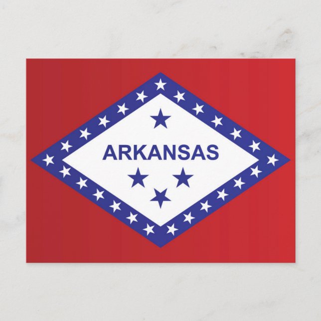 State Flag of Arkansas, USA Postcard (Front)