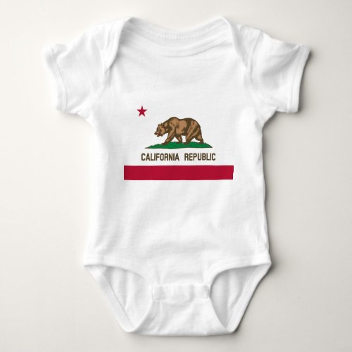 State Flag of California Baby Bodysuit