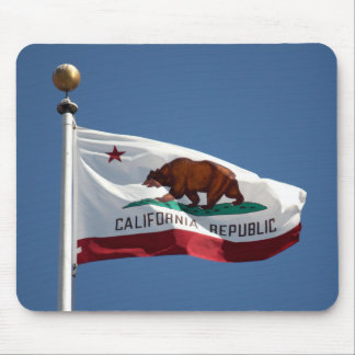 State Flag of California Blue Sky Photo Mouse Pad