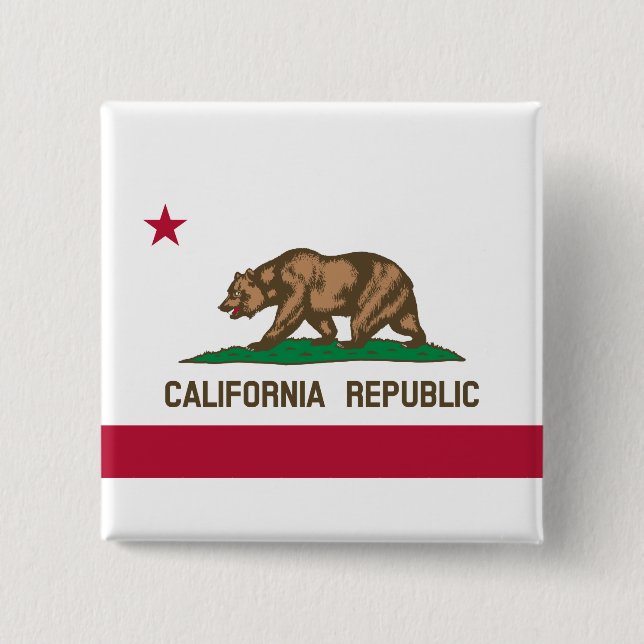 State Flag of California Button (Front)