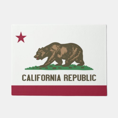 State Flag of California Door Matt Doormat