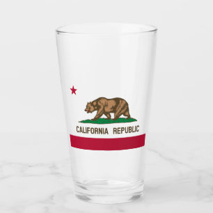State Flag of California Glass