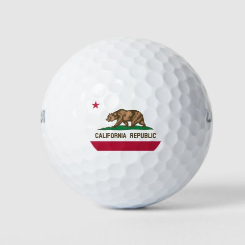 State Flag of California Golf Balls